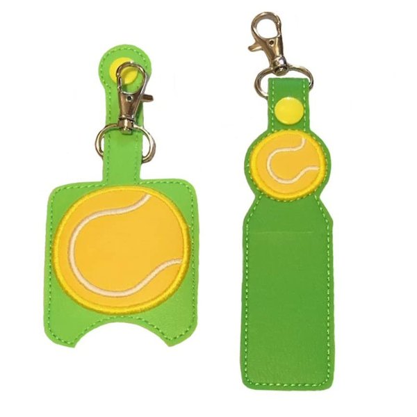 Tennis Hand Sanitizer Holder And/Or Lip Balm Holder