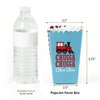 Railroad Party Crossing - Steam Train Birthday Party or Baby Shower Favor Popcorn Treat Boxes - Set of 12