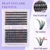Qeelasee Lash Clusters Wispy 40D DIY Eyelash Extensions D Curl Individual Eye Lashes Natural Effect Volume 240pcs Mix9-16mm Easy For Beginner At Home