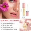 Lip Plumper Gloss,Moisturizing Lip Plumping Lip Gloss,Nourishing Lip Plump Lip Care Products,for Reducing Fine Lines and Smoothing Lips,Creating Elastic and Softer Lips