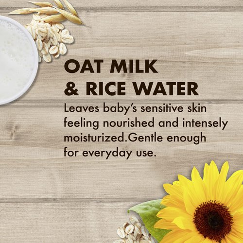 SheaMoisture Baby Wash and Shampoo, and Baby Lotion For Dry Skin and Sensitive Skin Oat Milk and Rice Water Baby Care With Shea Butter 21 oz 2 Count