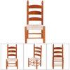 Dollhouse Chair, Miniature Wooden Vintage Chair for 1:12 Dolls DIY Dollhouse Accessories(Red Brown)
