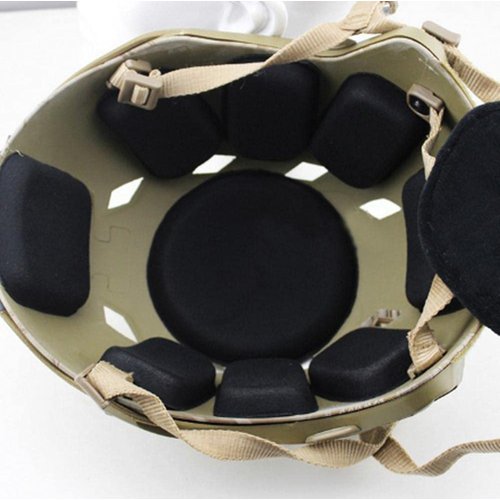Universal Replacement Helmet Padding Kits Motorcycle Outdoor ACH Football Batting Helmet Foam Pads Padding Set Helmet Accessories Mats for Fast Mich ACH USMC PASGT Helmet Padding Kits
