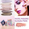 MYUANGO Pastel Paradise Eyeshadow Palette, Highly Pigmented 82 Shades Matte Shimmer Glitter Vegan Makeup Palette for Beginners - Waterproof, Blendable, Long-Lasting - Cruelty-Free