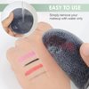 SUNLAND Resuable Makeup Remover Pads with Laundry Bag -Soft and Fridnely for Face Eye Lip Remover Pads(Grey)