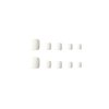 24Pcs White Press on Toenails, Short Square Toe Press On Nails, Glossy White Fake Toenails Full Cover False Toenails Glossy Acrylic Toes Nails Press on Artificial Beach Toenails for Women and Girls