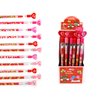 TINYMILLS 24 Pcs Valentine's Day Heart Multi Point Pencils Party Favors Goodie Bag Stuffers Classroom Exchange Valentine's Day Pencils Party Supplies Heart Pencils