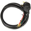 General Electric WX09X10035 4 Wire 40amp Range Cord, 4-Feet