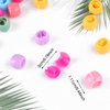 Lusofie 100 Mini Claw Hair Clips Rainbow Mini Hair Clip Tiny Plastic Plastic Hair Claws Hair Braids Maker Beads Clip Tiny Plastic Hair Claws Hair Accessories for Women Girls