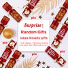 10PACK Christmas Party Favor 10‘’ No-Snap Table Favors with Prize Joke Gifts for Adults Kids Party Supplies Dinner Decorations British English Holiday Games Red