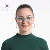 VisionGlobal Blue Light Blocking Glasses, Anti Eyestrain, Computer Reading/Gaming/TV Glasses for Women, Anti UV, Anti Glare(Blue,+1.25 Magnification)