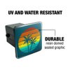 GRAPHICS & MORE Sunset with Palm Trees Graphic Tow Trailer Hitch Cover Plug Insert