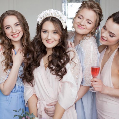 Jaciya Pearl Bride Headband for Women Rhinestone Flower Bride Headband Bachelorette Party Decorations Bride Hair Accessories Bridal Shower Decorations Bachelorette Gifts for Bride