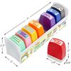 Teacher Stamps for Grading Motivational Teacher Self-Inking Stamp Set Encouraging Signature Stamp for Classroom Supplies 8Pcs