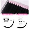 Qeelasee Ellipse Eyelash Extension 0.20mm C Curl 11mm Flat Individual Eyelashes False Lashes Mink Lashes Extensions