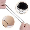 150PCS Black Hair Ties, elastic Hair Ties No Damage Ponytail Holder，for Thick and Curly Hair Hair Elastic Band，for Women or Men