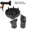 Hair Diffuser for Curly Hair,Universal Hair Diffuser Adaptable for Blow Dryers, Hair Dryer Diffuser Nozzle Set Plastic Hair Dryer Attachment Dryer Nozzle Comb 3Pcs/Set