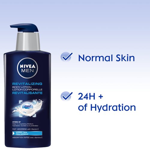 Revitalizing Body Lotion (625mL), NIVEA Lotion for All Skin Types, Face Lotion, Facial Cleansing Brush