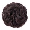 MORICA 1PCS Messy Hair Bun Hair Scrunchies Extension Curly Wavy Messy Synthetic Chignon for Women (1-6#(Dark Brown))
