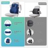 seeknow Lumbar Support Pillow for Chair Back Support Pillow for Couch Lumbar Pillow for Car Office Chair Back Cushion for Lower Back Pain Memory Foam Back Rest for Desk Chair, Recliner, Car Seats