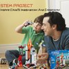 Tecnobicho Space Rocket Stem Project Toy for Boy Age 7 8 9 10 11 12 13 Building Block for Kid Age 8-12 Science Kits for Kids Age 8-14 Christmas Birthday Gift for Boys Girls 7-13