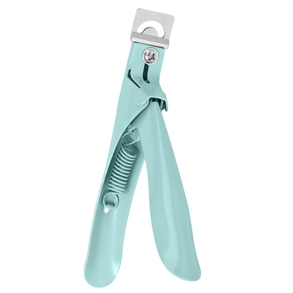 MelodySusie Acrylic Nail Clippers, Professional Nail Clippers Cutters for Acrylic Nails Fake Nail Tips, Adjustable Stainless Nail Trimmer, Manicure Tool for Salon Home Nail Art, Green