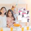LWBEO 20 Birthday Invitation Cards With Envelopes， Happy Birthday Celebration Invitation for Boys or Girls, Ninja Girls Warrior Party Birthday Party Supplies -A45