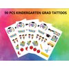 Kindergarten Graduation Temporary Tattoos for Kindergarten Graduation Party Decorations K, Kindergarten Graduations 2024, Boys Girls Kids Kindergarten Graduation Gifts Tattoos, 90pcs