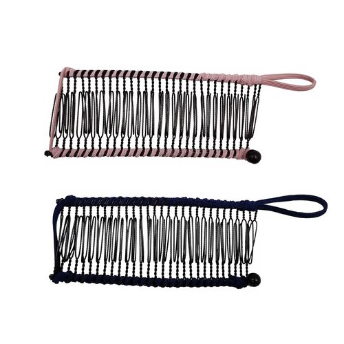 LAIYOHO 2pcs Banana Hair Clips, 30 Teeth Stretch Banana Clips, Lazy Hair Styling Tool for Thick Curly Hair