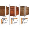 Berta (2 Pieces) Inset Soft Close Frameless Hinges, 110 Degree 6-Ways 3-Cam Adjustment Concealed Kitchen Cabinet Hinges (2 Pieces)
