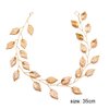fxmimior Bridal Silver leaf Headband Wedding Headpiece Bridal Flower Crownwoodland Headband Bridal Headpiece Wedding Hair Accessories (gold)