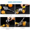 Upgraded Lemon Squeezer Meidong Super Stainless Steel 304 Hand Press Juicer Manual Citrus for Juicing Lemon ＆ Limes, Vegetables