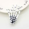 Lurrose 12PCS Devil Skeleton Hair Clips Ghost Claws Hand Hairpins Crocodile Hair Pins for Halloween Party