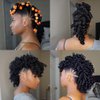 100pcs Perm Rods Set for Natural Hair 5 Sizes Cold Wave Rods Hair Rollers for Women Hair Curling Rods for Long Medium Small Hair Curler Styling DIY Hairdressing Tools（Orange+Purple+Gray+Blue+Yellow）