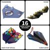 Fun With: Paper Planes - Build & Fly Activity Set, 60 Folding Paper Sheets, 16 Unique Designs, Instruction Book, Elastic Bands & Clips, Kids Ages 8+