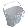 Basket with Hooks White, Front, Removable, Wire mesh Small, Kids Bicycle Basket, White by Biria
