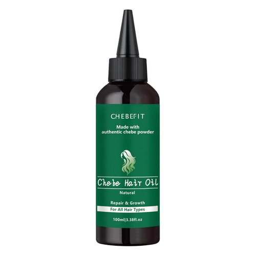 Chebe Oil For Hair Growth, Chebefit Chebe Hair Oil, Made with Authentic Chebe Powder From Chad, Chebe Powder Organic, African Chebe Scalp Oil, Chebe Hair Growth Oil For All Hair Types 3.38 Oz