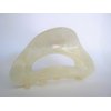 Generic Pearly white iridescent marbled design arch hair claw clip