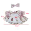 niannyyhouse 20cm Plush Doll Clothes Set Plaid Maid Dress 8in Kpop Stuffed Doll Clothing (Green)