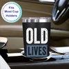 WECACYD Stainless Steel Dad Tumbler, 20oz Old Lives Matter, Leak Proof Insulated Travel Mug, Best Dad Ever Gift for Father's Day, Birthday, Christmas