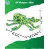 Real Planet Sea Life Plush - Realistic Stuffed Animal Gift for Kids All Ages, Ocean Marine Creature Plushie, Christmas Birthday Gifts (Blue Octopus, 29")
