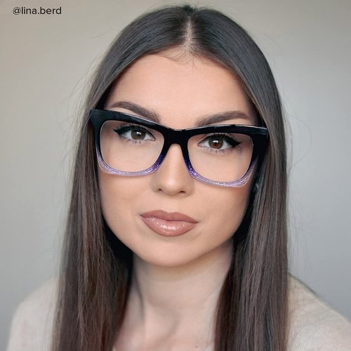 VOOGLAM Purple Butterfly Eyeglasses Blue Light Blocking Glasses for Women Anti UV Eyestrain Eyewear Marguerite