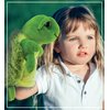 DolliBu Sea Turtle Hand Puppet - Super Soft Plush Stuffed Animal Hand Puppets for Kids, Cute Educational Turtle Hand Puppets for Adults, Teaching Story Telling Puppet Show Theater Games - 10 Inches