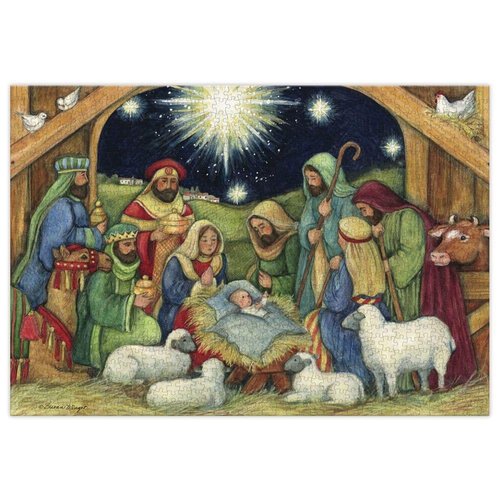 Lang Companies, Nativity 1000 Piece Puzzle by Susan Winget