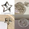 Paderison 12Pcs Silver Star Hair Clips for Girls Kawaii Hair Accessories for Women Y2k Snap Star Hair Barrettes Non Slip Star Clips for Kids Metal Star Hair Clips Y2K 2000s Accessories