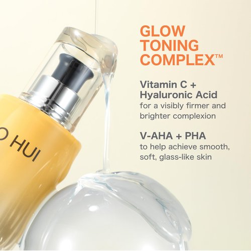 OHUI Miracle Toning Glow Serum 20ml | Vitamin C Face Serum| Hyperpigmentation Treatment | Glowing Skin | Dullness| Hyaluronic Acid, AHA, PHA, Niacinamide | Korean Skin Care | Skincare Face Essence