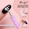 Oneleaf Nail Art Brushes Set - 27 PCS Nail Tool for Nail Art U V Gel Nail Brushes, Acrylic Nail Brushes, Liner Brushes, Dotting Tools, Dust Brush, Dual End Drawing Pen, Nail Design Kit