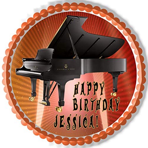 Piano Steinway & Sons - Edible Cake Topper - 10" round