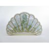 Generic Blue marbled seashell acrylic and metal hair claw clip (Length: 2.5), 1 Count (Pack of 1)