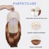 FORCUTEU Baseball Cap with Hair Extensions for Women Short Straight Bob Hairstyle 12 Inch Caps with Hair Attached Adjustable Baseball Cap Wig for Daily Party